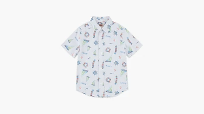 Slub Texture Woven Shirt Little Boys 4-7x