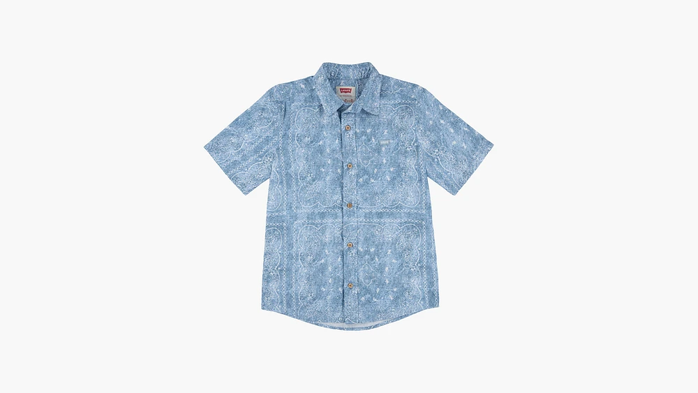 Jacquard Woven Shirt Little Boys 4-7x