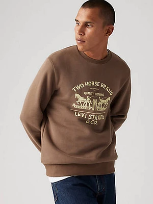 Standard Fit Graphic Crewneck Sweatshirt