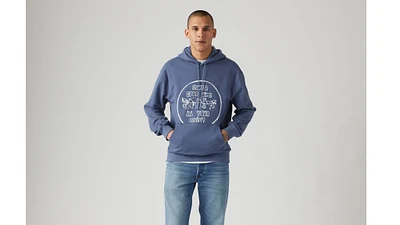 Relaxed Fit Graphic Hoodie Sweatshirt