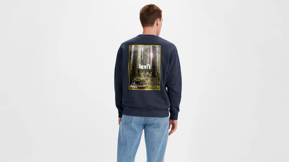 Relaxed Graphic Crewneck Sweatshirt