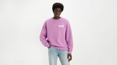 Sweat-shirt graphique à col rond relaxed