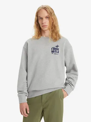 Relaxed Fit Graphic Crewneck Sweatshirt
