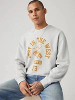 Relaxed Graphic Crewneck Sweatshirt