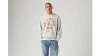 Relaxed Graphic Crewneck Sweatshirt