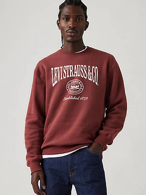 Relaxed Graphic Crewneck Sweatshirt