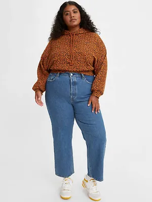 Ribcage Straight Ankle Women's Jeans (Plus Size