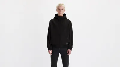 Soft Shell Hoodie Bomber Jacket