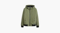 Soft Shell Hoodie Bomber Jacket