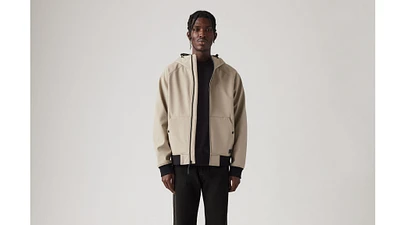 Soft Shell Hoodie Bomber Jacket