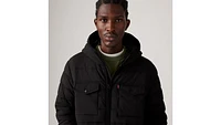 Hooded 2 Chest Pocket Puffer Jacket