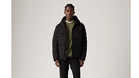 Hooded 2 Chest Pocket Puffer Jacket