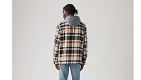 Cotton Plaid Sherpa Lined Shacket