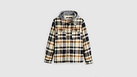 Cotton Plaid Sherpa Lined Shacket