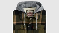 Cotton Plaid Sherpa Lined Shacket