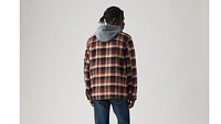 Cotton Plaid Sherpa Lined Shacket