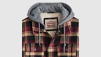 Cotton Plaid Sherpa Lined Shacket