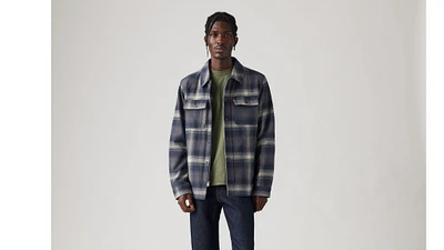 Quilt Lined Plaid Shacket