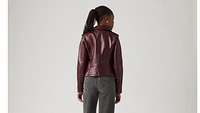 Faux Leather Moto Jacket