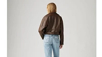 Belted Crop Moto Jacket