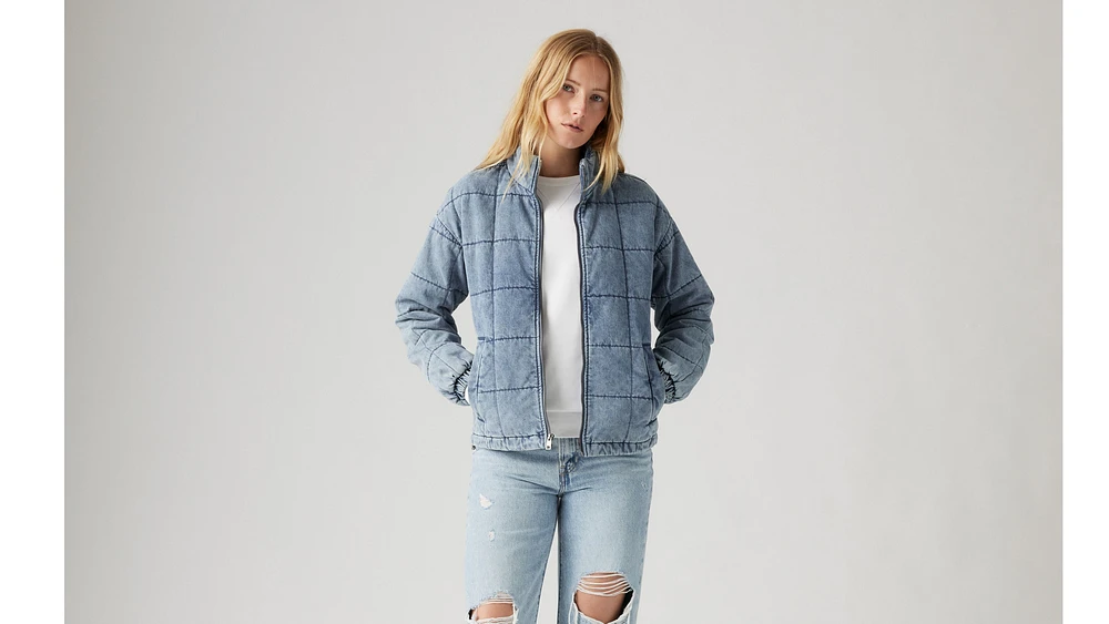 Box Quilted Cotton Jacket