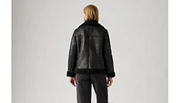 Faux Shearling Moto Jacket