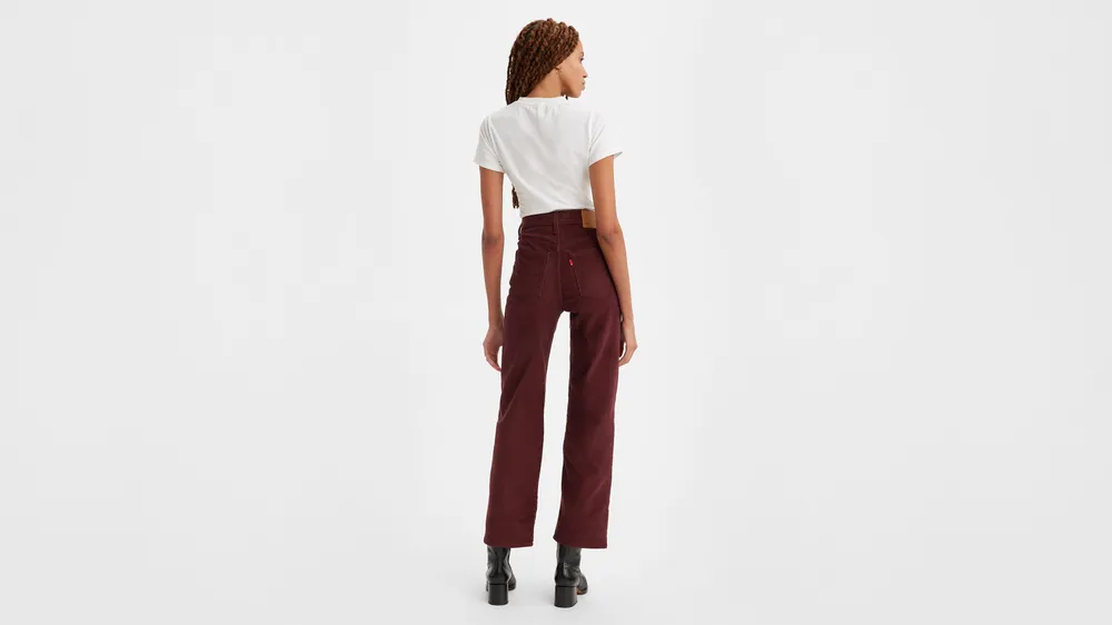 Ribcage Straight Ankle Corduroy Women's Pants