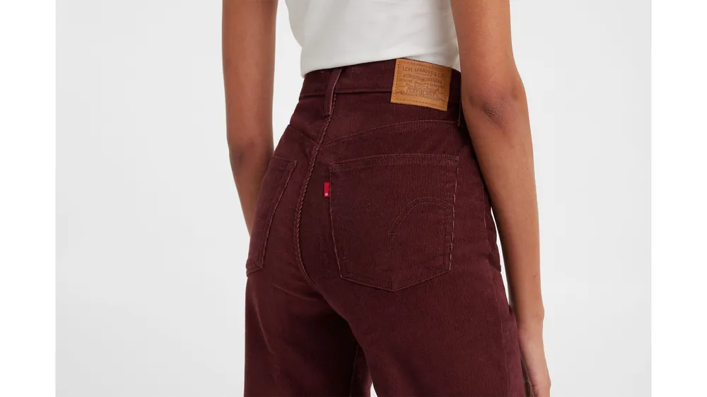 Ribcage Straight Ankle Corduroy Women's Pants