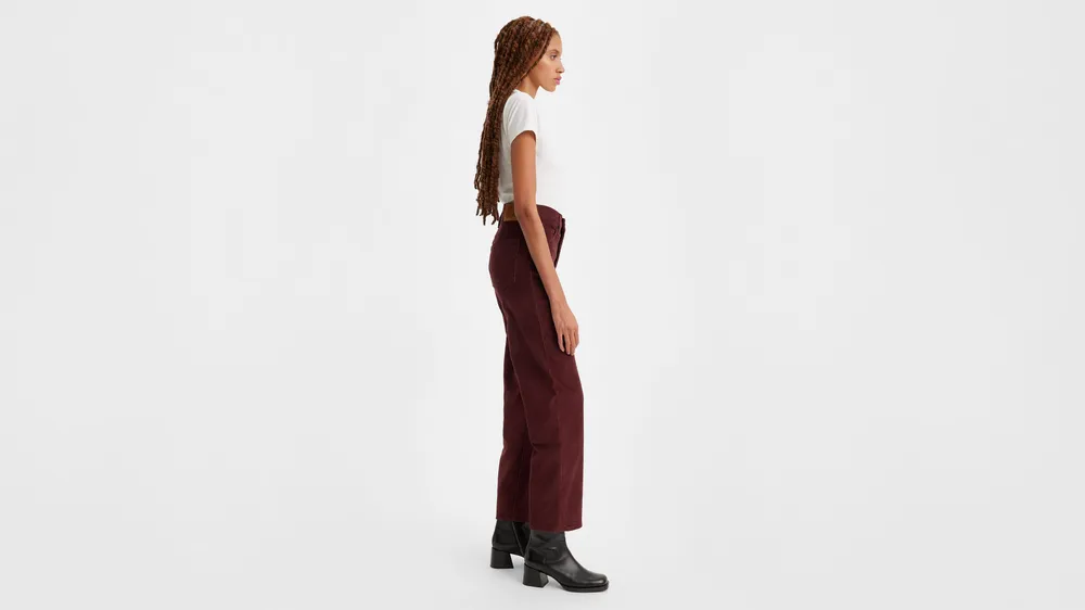 Ribcage Straight Ankle Corduroy Women's Pants