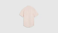 Short Sleeve Sunset Cotton Linen One Pocket Shirt