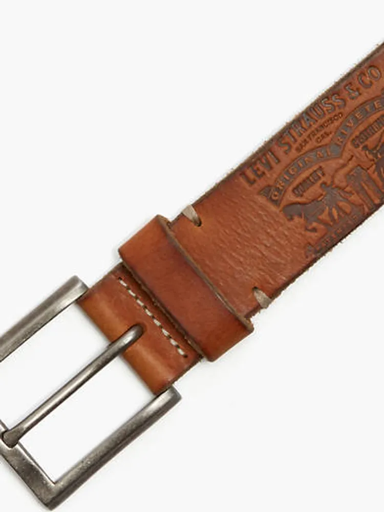 Horse Pull Buckle Leather Belt