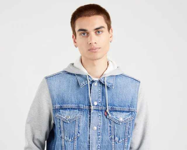 Levi's Men's Hybrid Hoodie Trucker Jacket