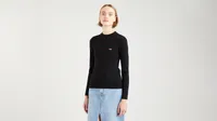 Pull en maille côtelée