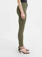 721 High Rise Skinny Exposed Button Twill Pants