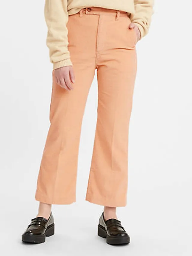 Corduroy culotte pants