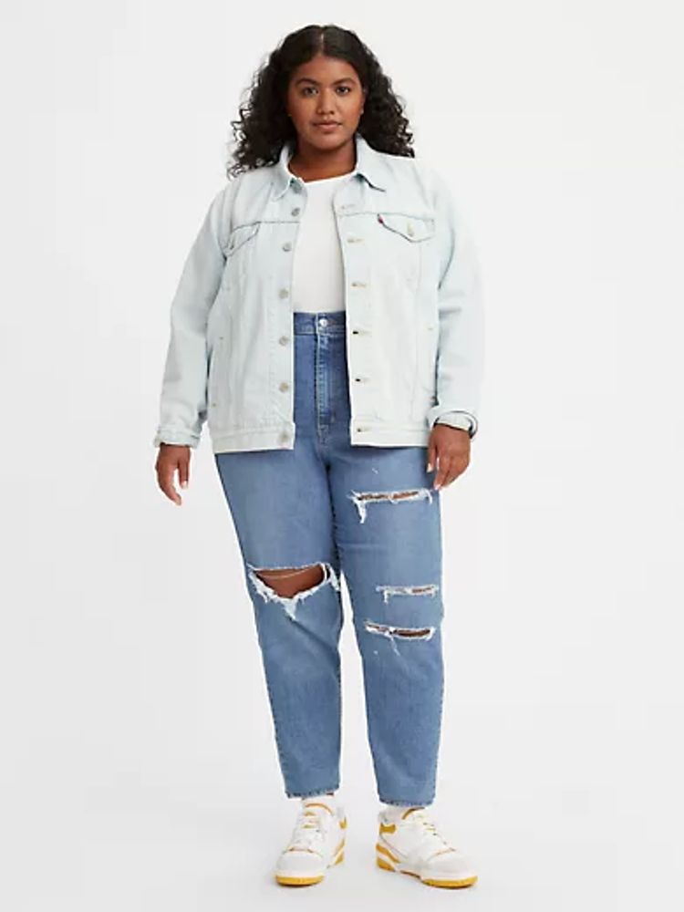 High Waisted Mom Women's Jeans (Plus Size)