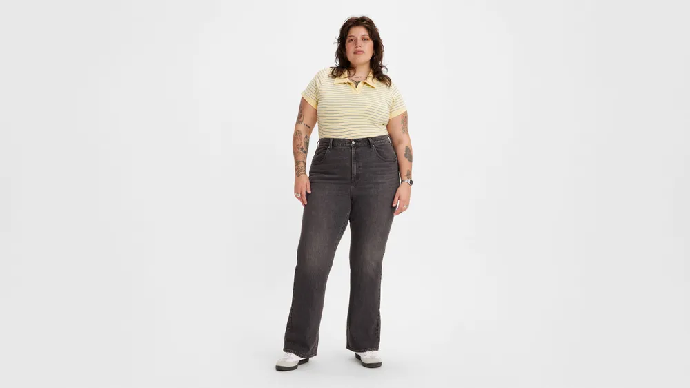 70's High Flare Women's Jeans (Plus Size)