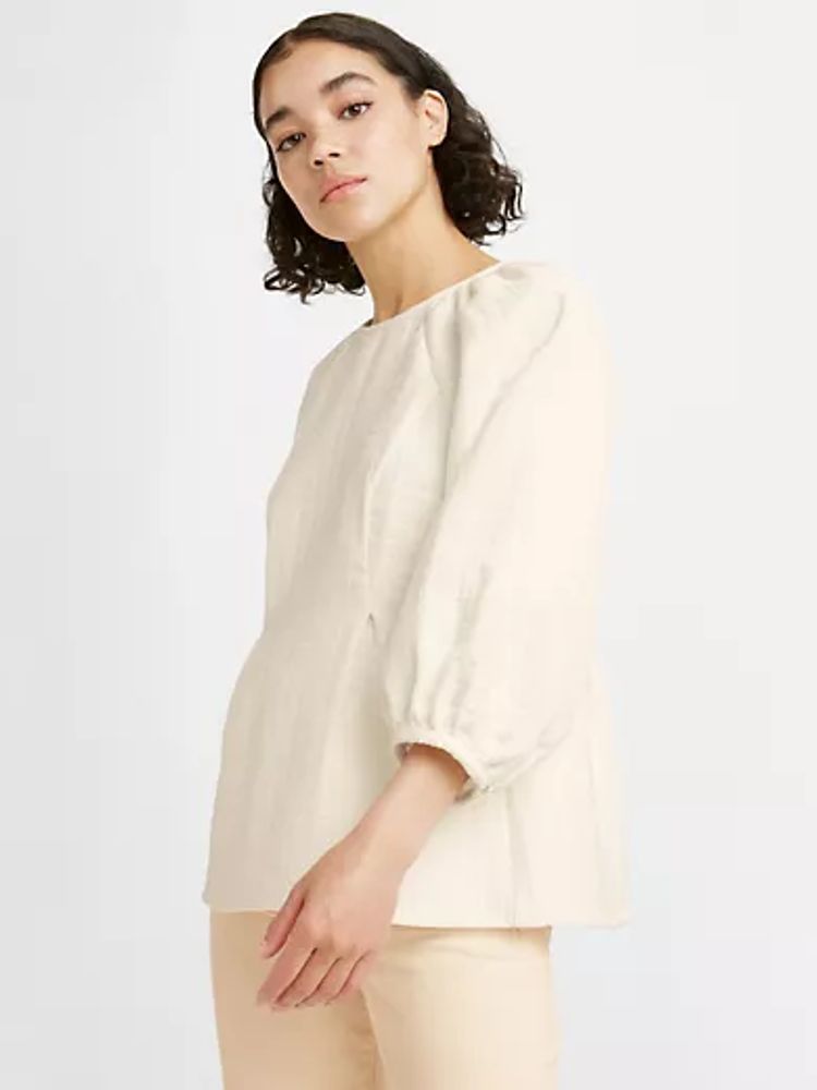 Levi Cait Puff Sleeve Button-Up Blouse | Halifax Shopping Centre