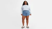 High Waisted Mom Women's Shorts (Plus Size