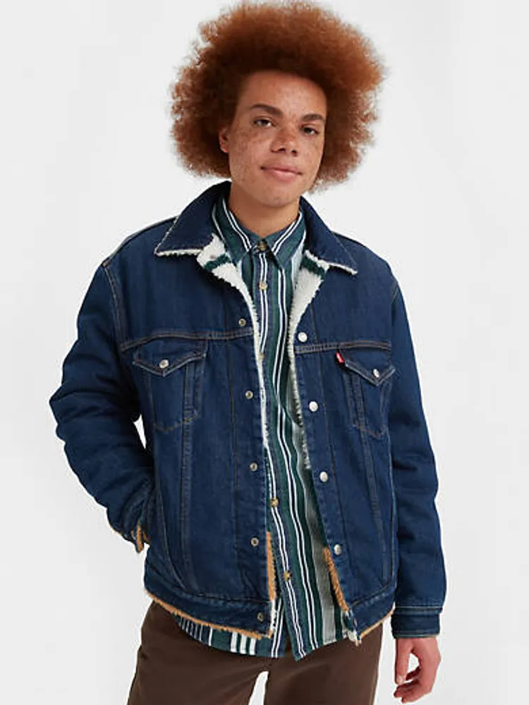 Levi Reversible Vintage Relaxed Fit Sherpa Trucker Jacket | The Summit