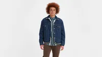 Reversible Vintage Relaxed Fit Sherpa Trucker Jacket