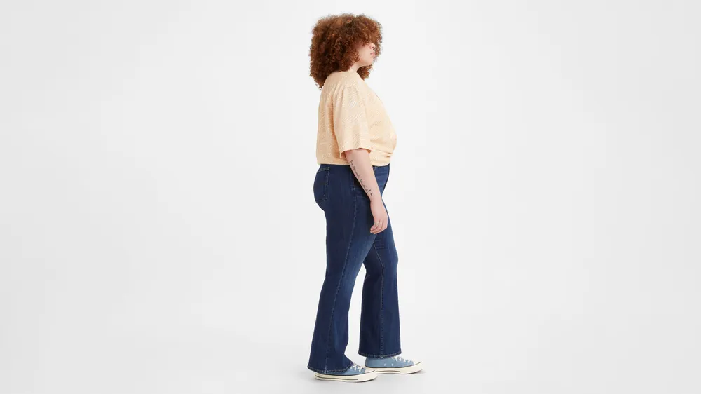 726 High Rise Flare Women's Jeans (Plus Size