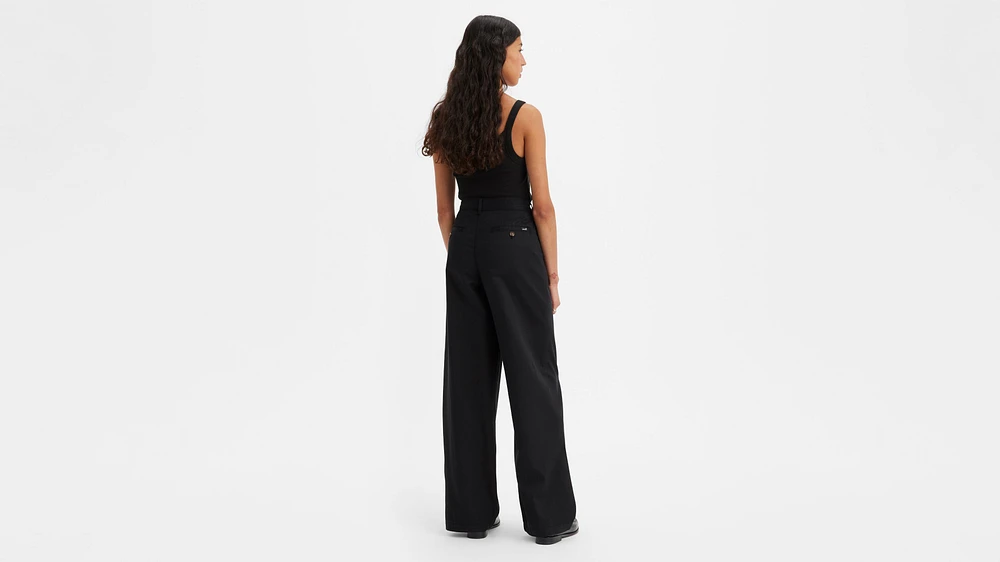 High Rise Pleated Baggy Trouser Pants