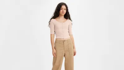 Dry Goods Pointelle Top