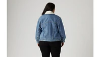 '90s Sherpa Trucker Jacket (Plus Size)