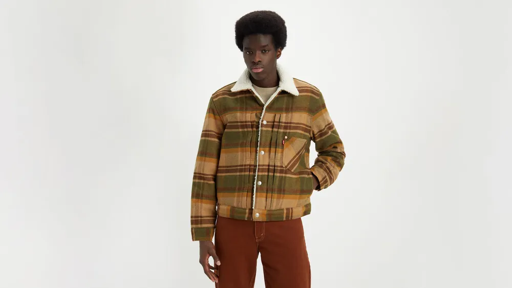 Type I Plaid Sherpa Trucker Jacket