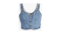 Charlie Denim Crop Top