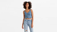 Charlie Denim Crop Top