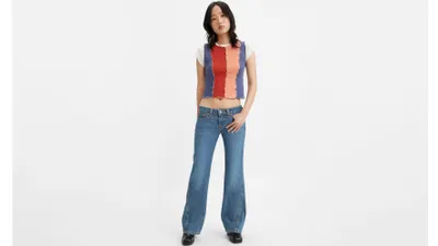 Noughties Bootcut Pinstripe Women's Jeans