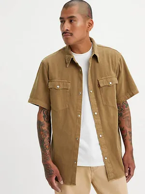 Short Sleeve Relaxed Fit Western Shirt